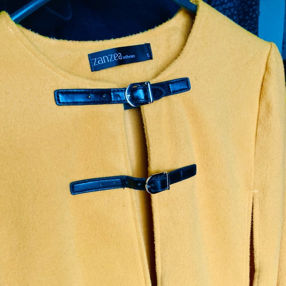 Golden Yellow Cloak Coat ~Zanzea - Picture 2 of 3